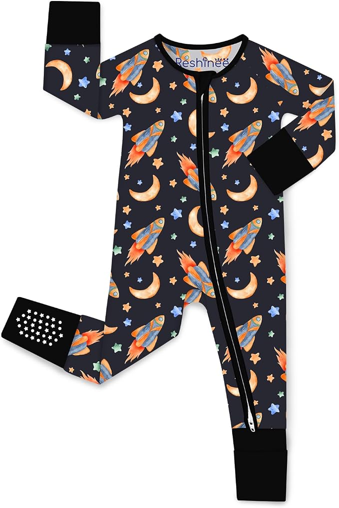 babee Reshinee Bamboo Viscose Baby Footie Pajama, Zipper Sleeper Boys Girls | by babeeReshinee