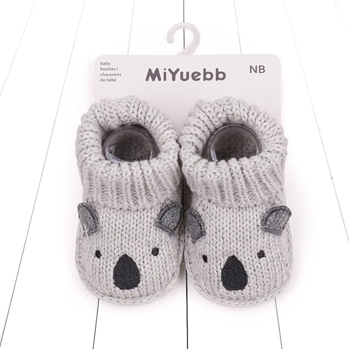 Infant Baby Boys Girls Knitted Booties Soft Cute First Walking Socks Shoes | - Image 3