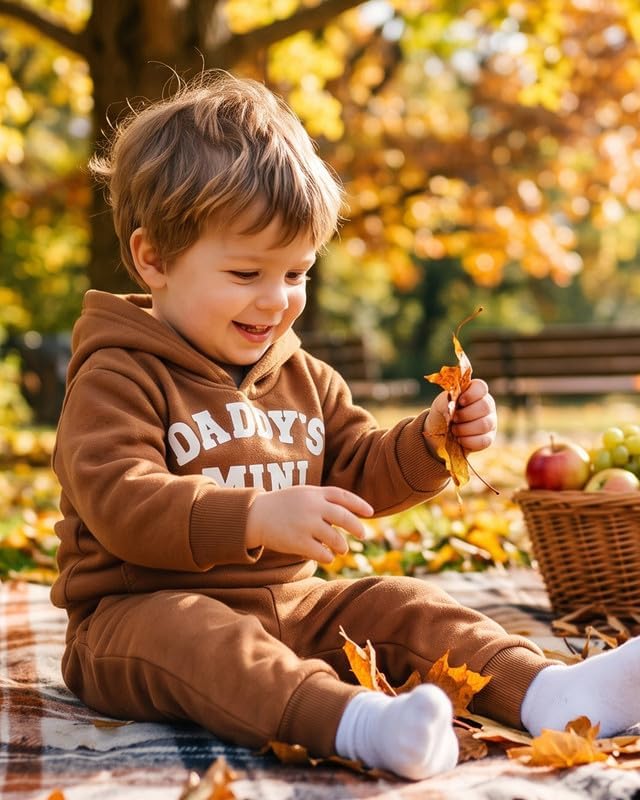 Toddler Baby Boy Fall Clothes Long Sleeve Hoodie Sweatshirts Pants Set Infant - Image 3