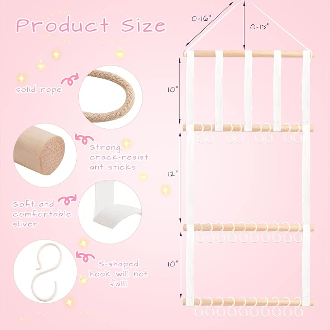POVETIRE Headband Holder Hair Bows Organizer - Image 3