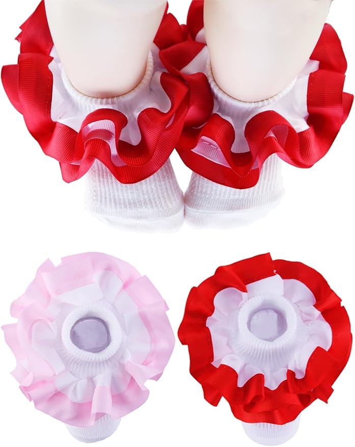 PrinceSasa Little Baby Girl Princess Lace Ruffles Socks Set by PrinceSasa