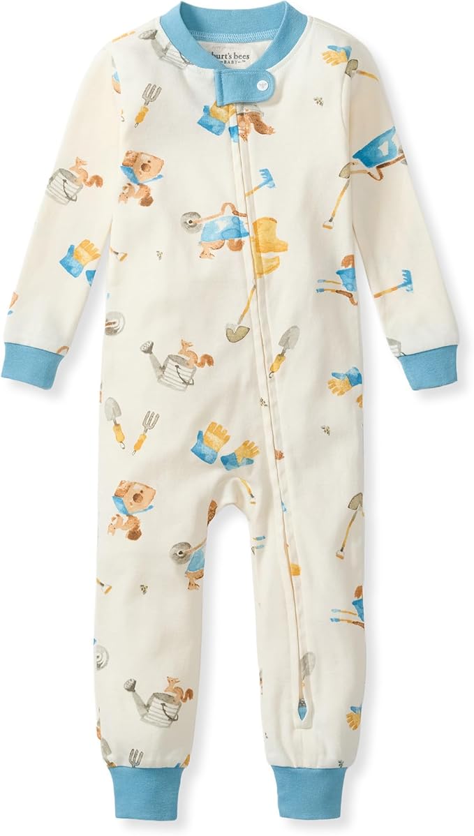 Burt's Bees Baby Unisex Footless Sleeper Pajama, 1-Pc Zip-Up Footie Pajama | by BurtsBeesBaby