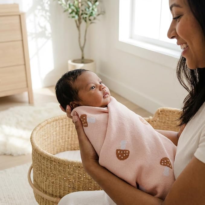 Swaddle Blanket for Girls 100% Cotton Buttery Soft Cozy Receiving Swaddle Crib - Image 8