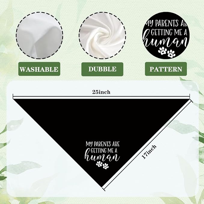 Pregnancy Announcement Dog Bandana, Cute Pregnancy Announcement Outfit - Image 2
