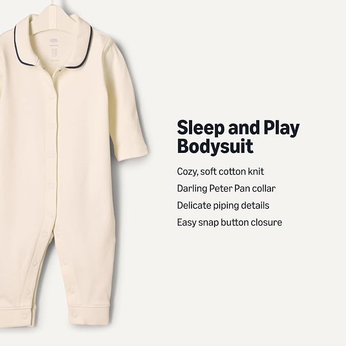 Amazon Essentials x Sofia Grainge Unisex Babies' Cotton Footless Sleepsuit - Image 2