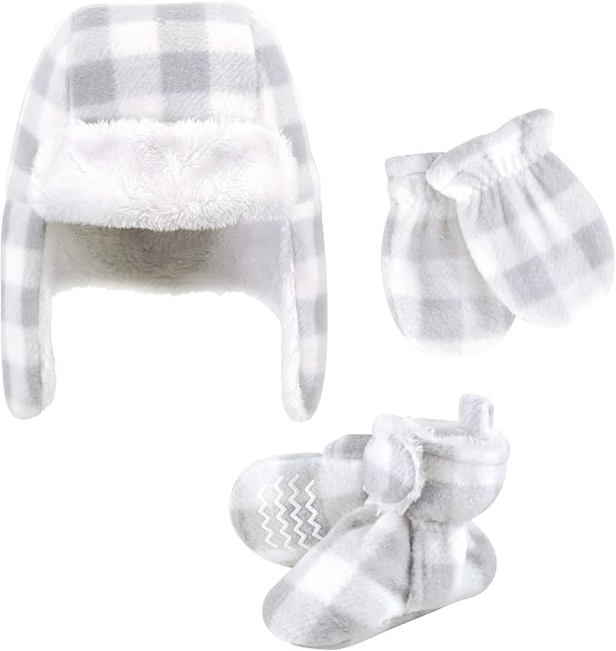 Hudson Baby Baby Hudson Baby Unisex Baby Trapper Hat, Mitten and Bootie Set by HudsonBaby