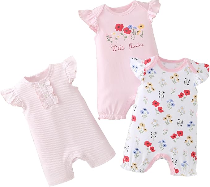 Baby Boys Romper Cotton Summer Infant Baby Boy Clothes | Short Sleeve Baby Boy by YOURDIARY