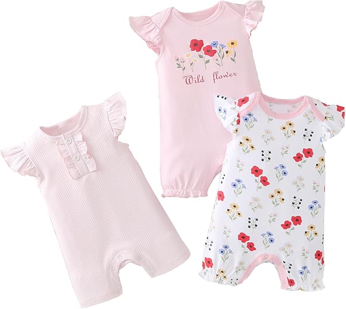Baby Boys Romper Cotton Summer Infant Baby Boy Clothes | Short Sleeve Baby Boy by YOURDIARY