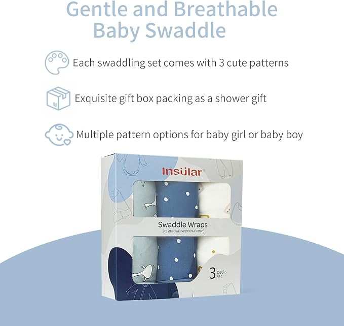 insular Baby Swaddle Wrap, Swaddle Blanket - Image 3
