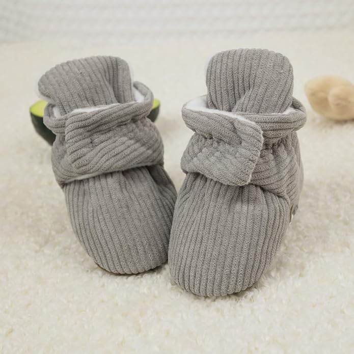 Sawimlgy Newborn Infant Baby Girl Boy Cotton Booties Stay On Sock Slippers Soft - Image 4