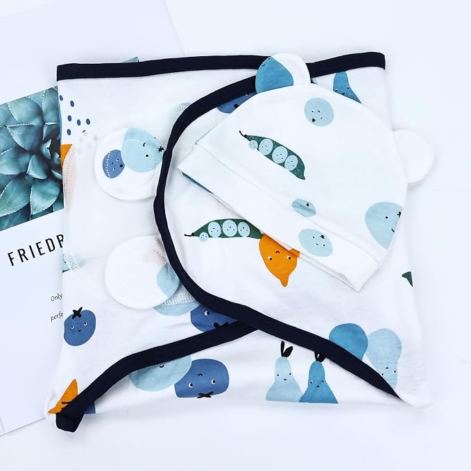 Dizila 2 Sets Adjustable Soft Cotton Blend Newborn Infant Baby Girl Boy - Image 7