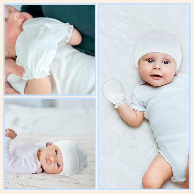 Baby Mittens No Scratch, Newborn Gloves 0-6M, Registry Essential - Image 6