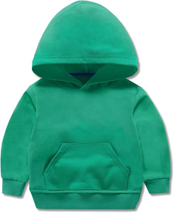 Toddler Boys Girls Sweatshirt Cotton Solid Fall Pullover Hoodie | Long Sleeve by YAGATA