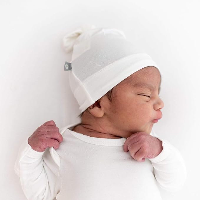 KYTE BABY Unisex Bamboo Rayon Baby Beanie Soft Knotted Cap - Image 2