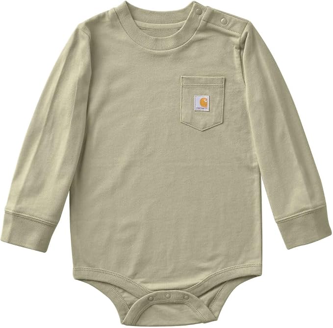 Carhartt Long-Sleeve Pocket Bodysuit | 100% Cotton | Made From Breathable by Carhartt