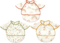 Feeding Bibs for Baby,3 Pack-Waterproof & Easy Clean Feeding Bibs for Toddlers & Infant,Reversible Pockets