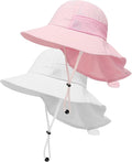 Toddler Baby Sun Hat Kids Summer Beach Essentials Adjustable Beach Hats by HONGTEYA