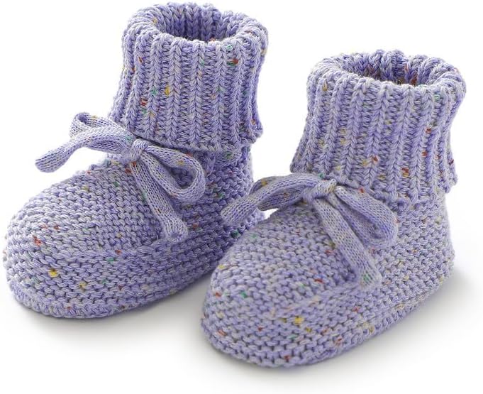 LAWKUL Baby Booties Newborn Babe First Walkers Non-Slip Stay On Boots Crib - Image 5