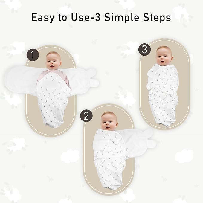 GLLQUEN BABY Swaddles for Newborns 0-3 Months, Adjustable & Easy Fastener | - Image 6