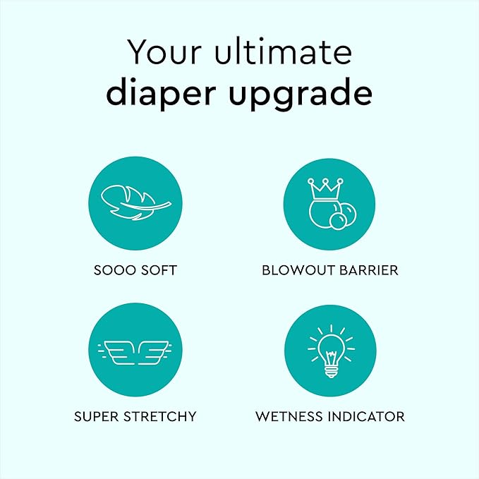 LILLYDOO Baby Diapers - Size 2 (9-18 lbs), Monthly Supply (204 Count), Leak Protection, Skin-Friendly, Ultrasoft, Perfume- & Chlorine-Free, Hypoallergenic, Dermatologist Tested, Oeko-TEX®