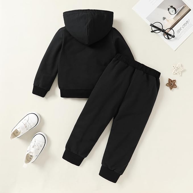 Happy Town Baby Fall Outfits for Girl Boy Long Sleeve Hoodie Top and Long - Image 3
