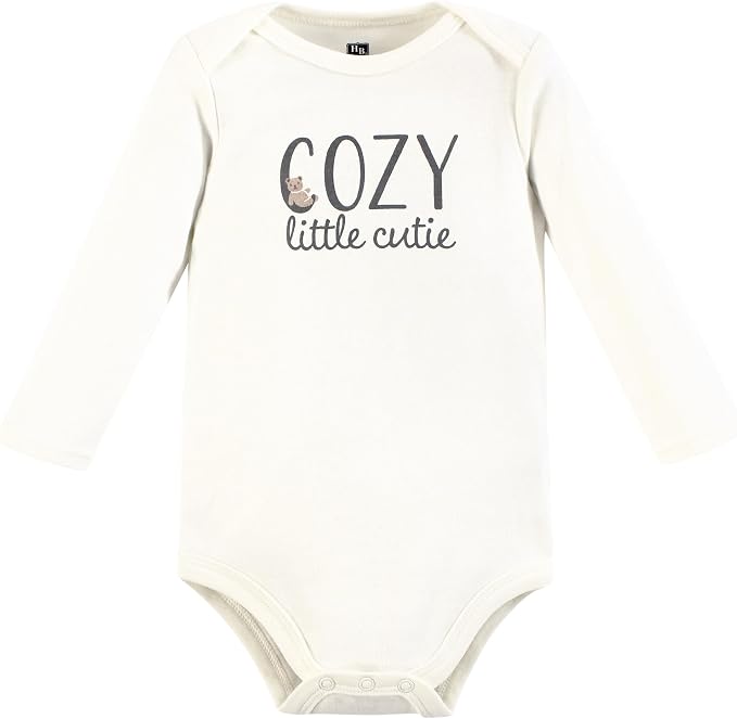 Hudson Baby baby-boys Cotton Long-sleeve Bodysuits 3-pack - Image 3