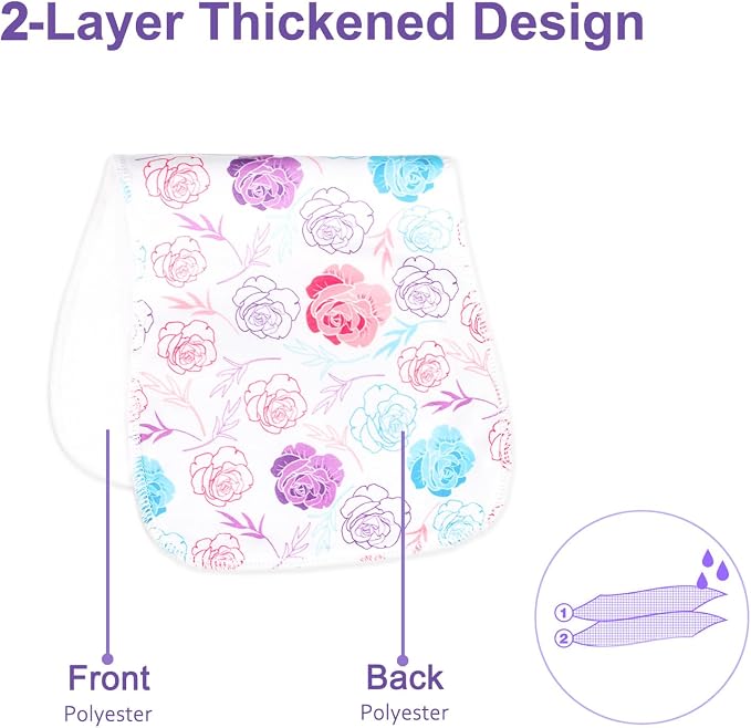10-Pack Burp Cloths for Baby Boys and Girls - Image 4