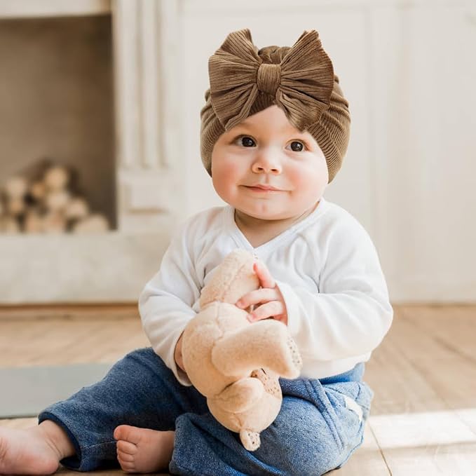 Cinaci 4 Pieces Baby Girls Turban Hats - Image 6