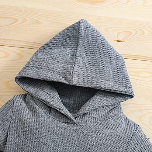 Thorn Tree Newborn Unisex Baby Clothes Set Hooded Long Sleeve Bodysuit Stretchy - Image 3