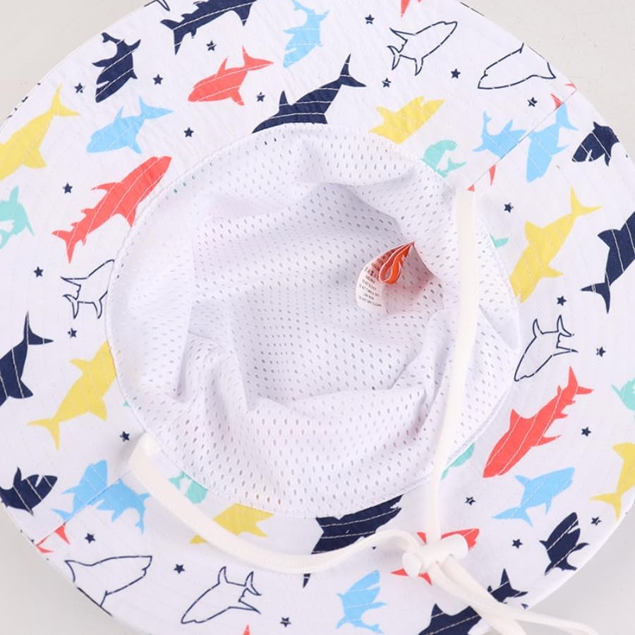 LANGZHEN Sun Protection Hat for Kids Toddler Boys Girls Wide Brim Summer - Image 6