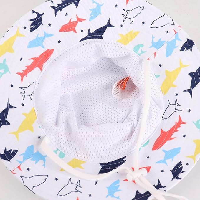 LANGZHEN Sun Protection Hat for Kids Toddler Boys Girls Wide Brim Summer - Image 6
