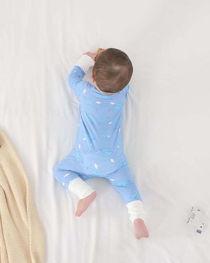 GUISBY Baby Footless Pajamas, Rayon of Bamboo, NB-2T | Rayon of bamboo softness - Image 7