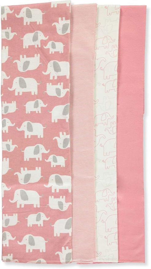 Carter's 4-Pack Elephant March Receiving Blankets - Image 2