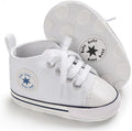 Unisex Baby Girls Boys Canvas High-top Shoes, Newborn Infant Anti-Slip Soft by KKIIDDSS