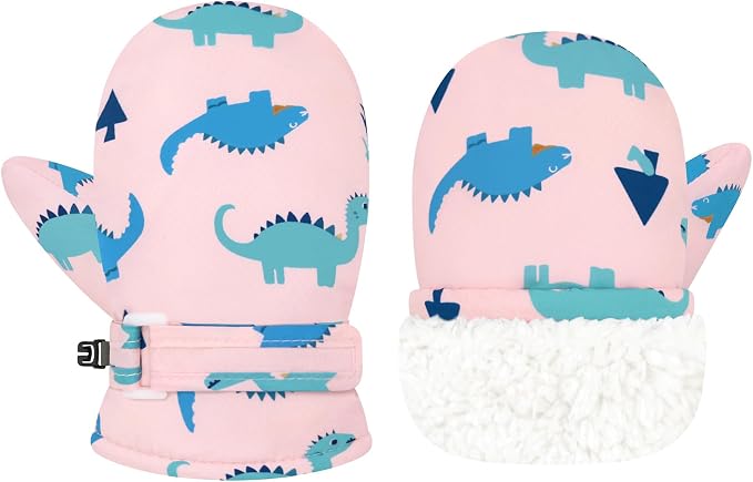 Olreco Baby Toddler Mittens Waterproof Infant Baby Winter Mittens Toddler Snow by Olreco