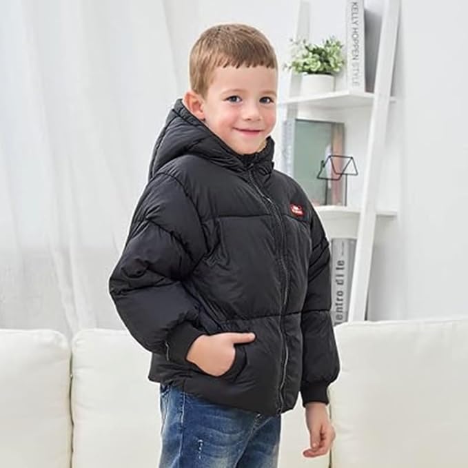 Baby Winter Coats Toddler Hooded Jackets Cotton Warm Lined Puffer Outerwear - Image 3