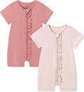 JunNeng Viscose from Bamboo Baby Sleeper, Short Sleeve Romper Jumpsuit | 2 Way by JunNeng