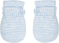 Newborn Baby No Scratch Mittens Stay On, 100% Cotton Breathable, Adjustable by Reyow