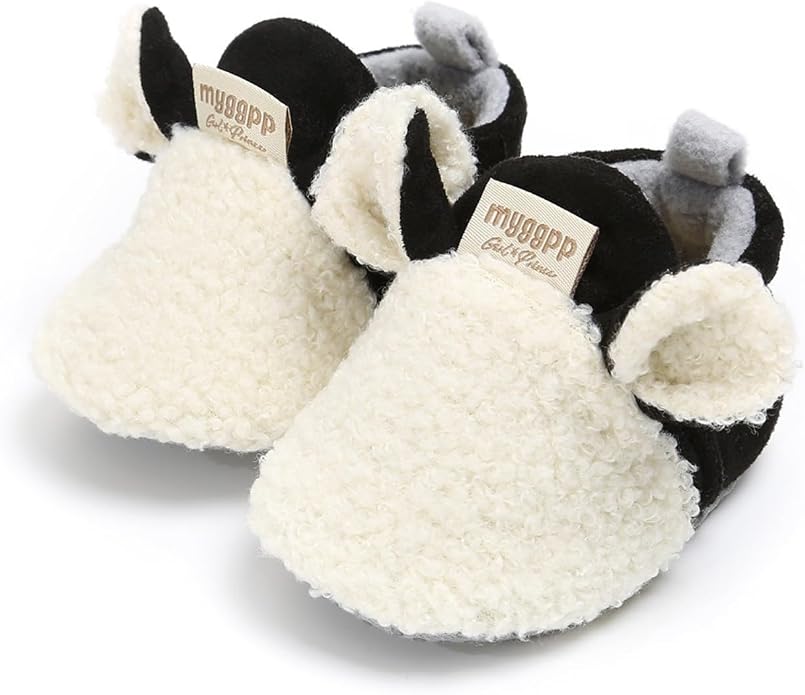 Baby Boys Girls Cotton Booties Non Skid Soft Sock Boots Infant Slippers Newborn by AKINGIO
