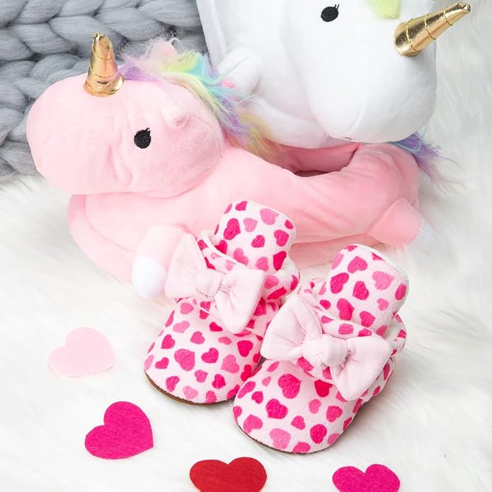 Babelvit Newborn Baby Boy Girl Soft Fleece Booties Stay On Infant Slippers - Image 3
