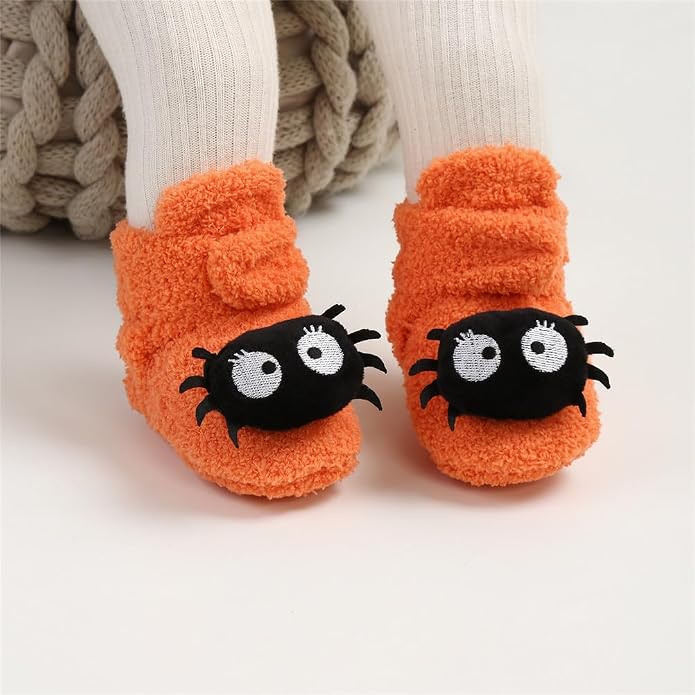 Ohwawadi Infant Baby Boys Girls Slippers Cozy Fleece Booties Soft Bottom Warm - Image 2