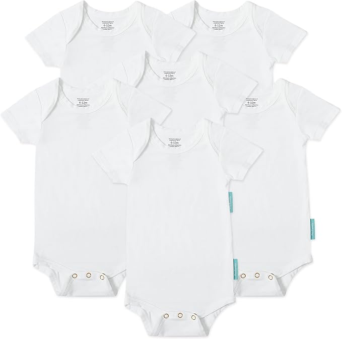 PurComfy Bamboo Viscose Short Sleeve Bodysuit Baby, Unisex Baby | Ideal by PurComfy