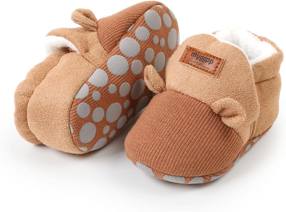 Ohwawadi Infant Baby Boys Girls Slippers Cozy Fleece Booties Soft Bottom Warm - Image 4