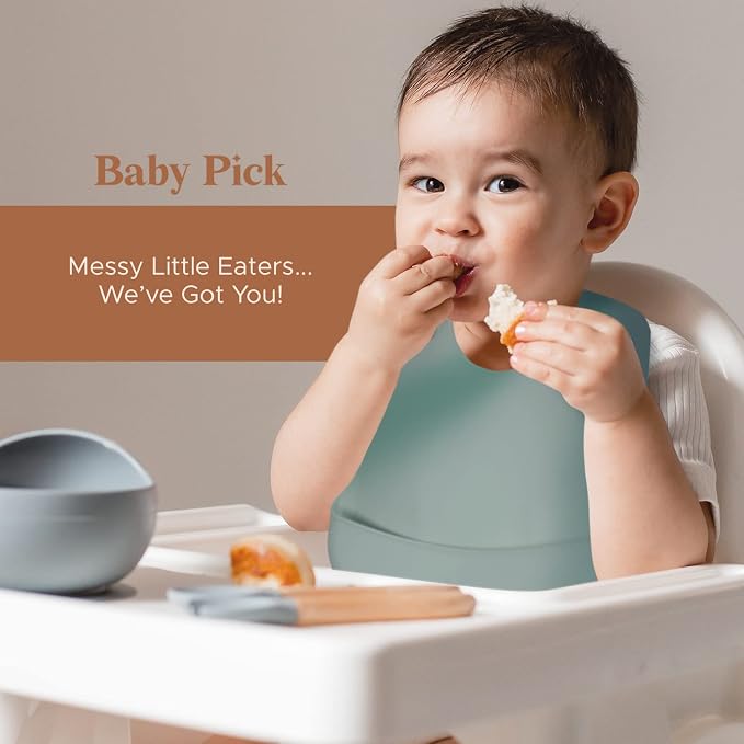 Silicone Bibs For Babies- BPA-Free Waterproof Bib - Image 7