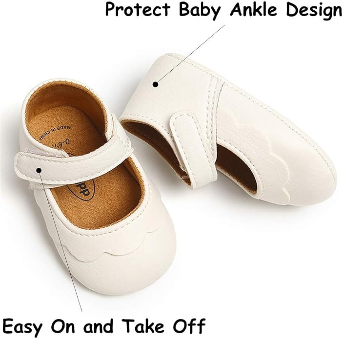 LAFEGEN Baby Girls Mary Jane Flats - Image 3