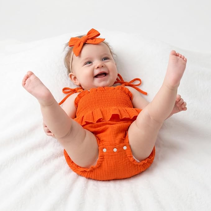 Baby Girl Romper Ruffle Newborn Girl Bodysuit Jumpsuit Baby Girl Clothes Outfit - Image 3