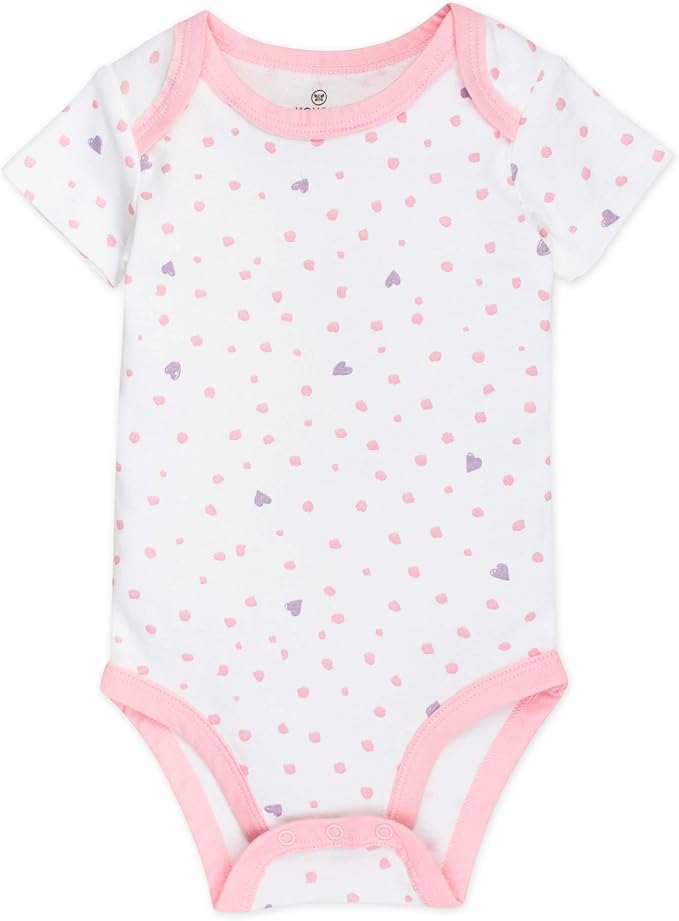 HonestBaby baby-girls 5-pack Short Sleeve Bodysuits One-piece 100% Organic - Image 4