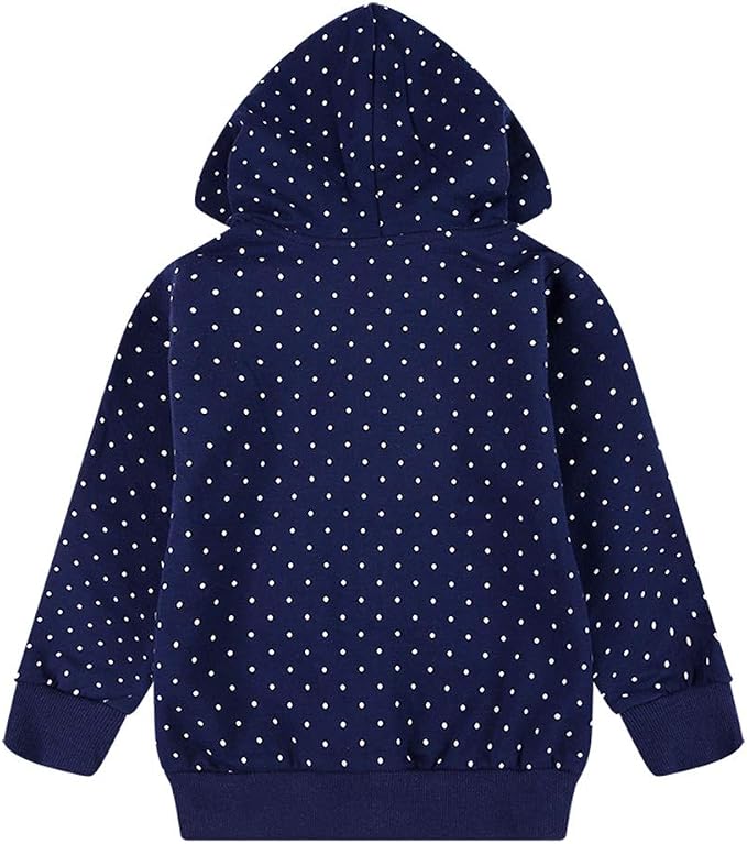 Baby Girl Zip-up Jacket Rainbow Unicorn Cotton Hoodie Sweatshirt Toddler Fall - Image 6