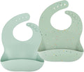 Silicone Bib Set of 2, Waterproof, by avaoliver