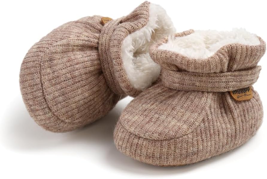Ohwawadi Infant Baby Slippers Girls Boys Booties Warm Baby Socks Shoes Newborn - Image 3